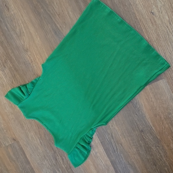 J. Crew Ribbed Flutter Sleeve Tee - Picture 2 of 5